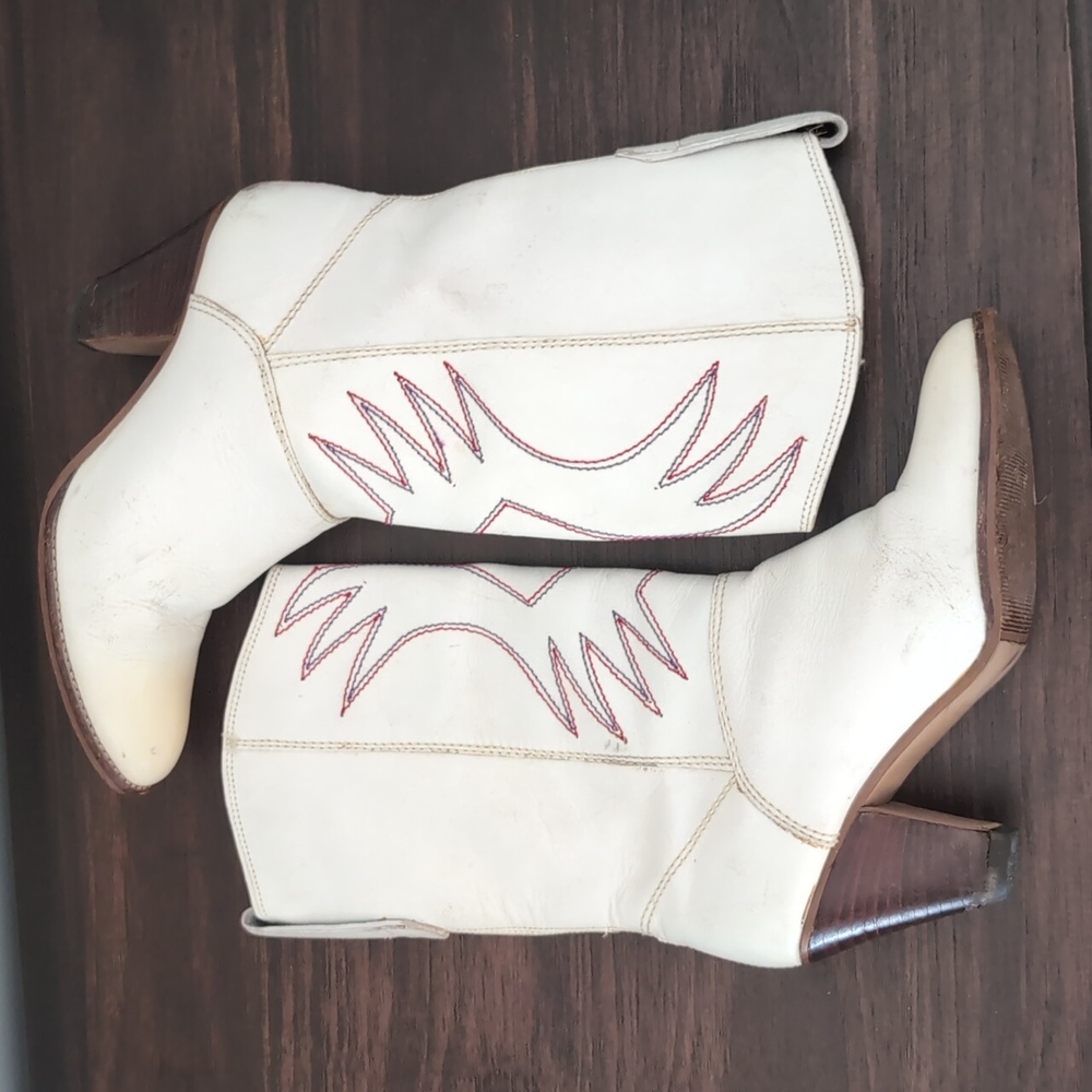 Vintage White Boots